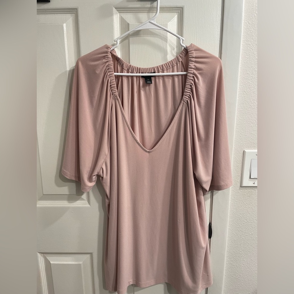 Halogen Blouse-2X, Rose